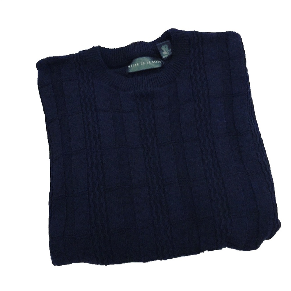 (OSCAR DE LA RENTA) Men’s Crewneck Sweater XL